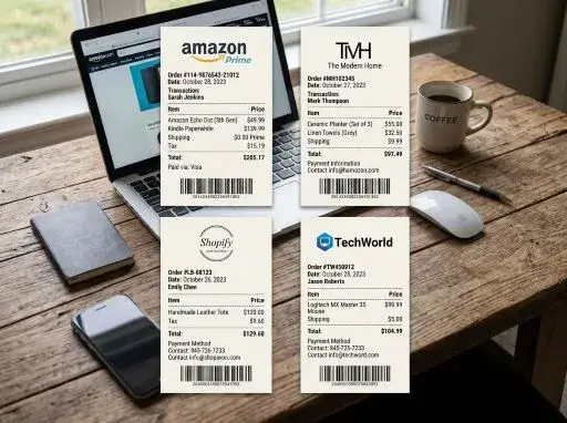 ecommerce receipt
