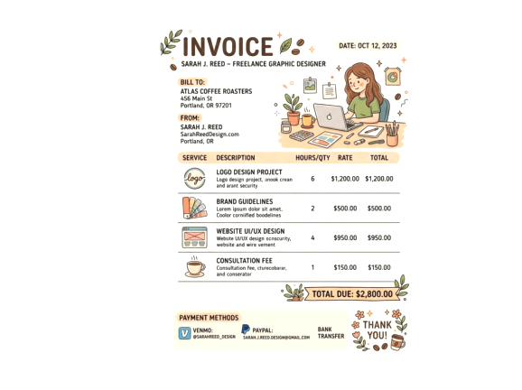 Freelance Receipt Generator