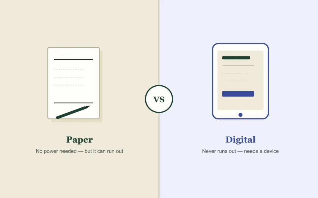 paper vs digital receipt